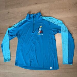 Disney Bright Blue Quarter-Zip Pullover